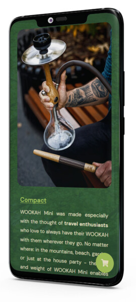 Landing page w wersji mobilnej