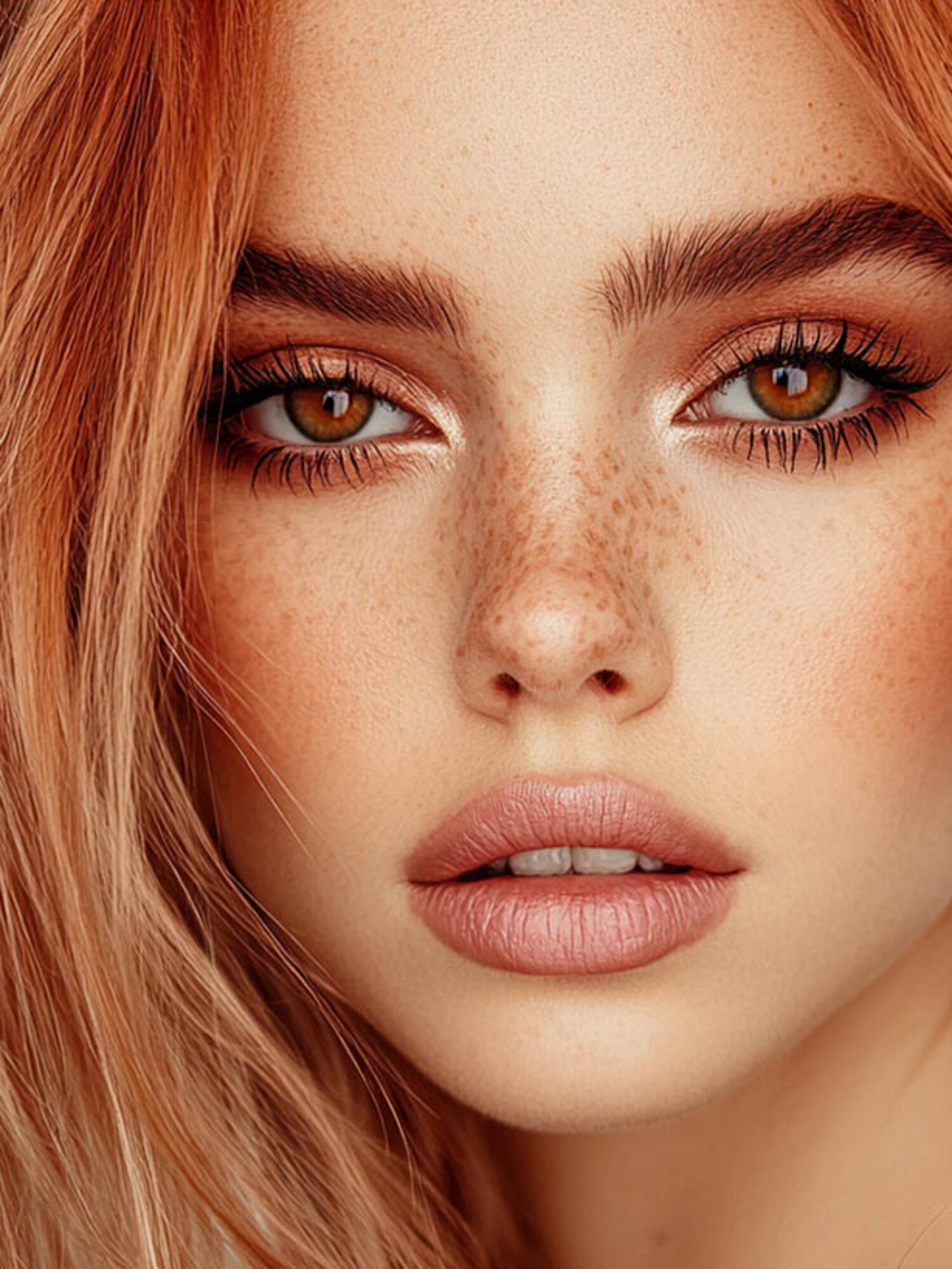 rudowłosa piekna kobieta