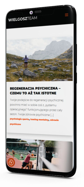 strona internetowa w wersji mobile